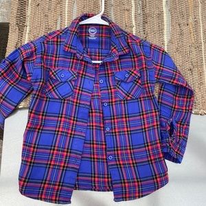 Girls Plaid Shirt with Metallic threads XS (4/5)